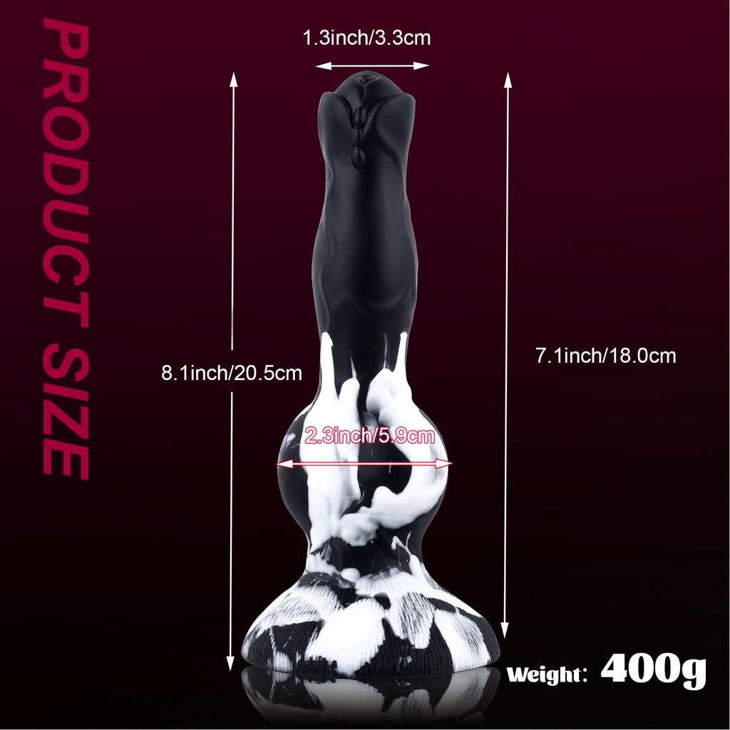 Realistic Canine Ejaculation Kit - Squirt Animal Dildo with Removable Butt Plug, Penis Toy for  Play,adult Sex Toy