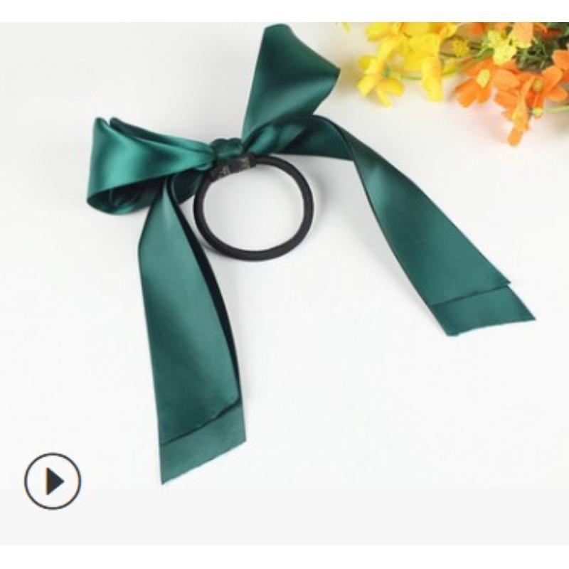 Nová korejská mašle Elastické gumičky do vlasů Černá Bílá Jednoduché spony do vlasů Ženy Elegantní Barretty Pokrývky hlavy Dívčí Vlasové doplňky