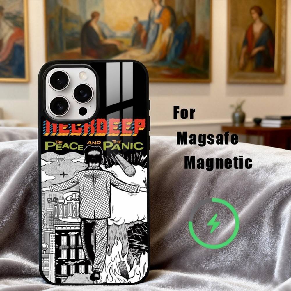 Pop-rock N-Neck D-Deep Band Phone Case For iPhone 17,16,15,14,13,12,Plus,Pro,Max for Magsafe Magnetic Wireless Charging