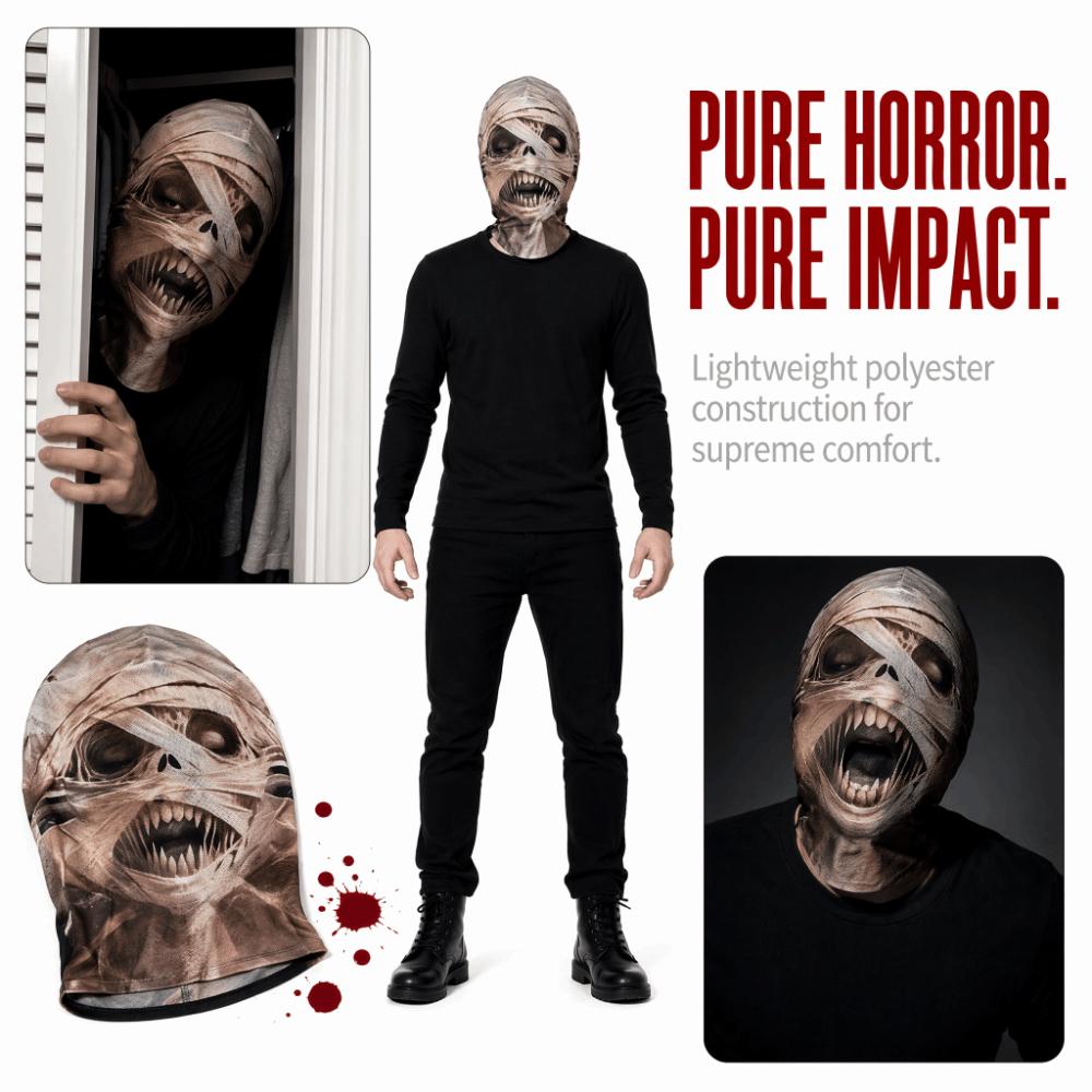 Realistic Cosplay Horror Mask 2D Flat Mesh Mask Best Choice 3D Digital Print Mask Haunted Chase