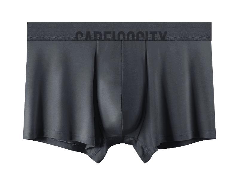New Breathable 60s Modal Antibacterial Men's Boxer Briefs - Solid Color