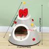 Christmas Tree Cat Bed-Plush Warm Indoor Cat House Tent with Removable Pillow, Decorative Pet Furniture,Dog Bed for Small Dog