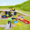 Wooden Dock Loading Crane Cargo Ship Scene Compatible With Train Children Track Series Toy Accessories PD81