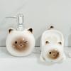 Empty Hand Soap Dispenser Press Type Hand Sanitizer Container Ceramic Lotion Bottle  Bathroom