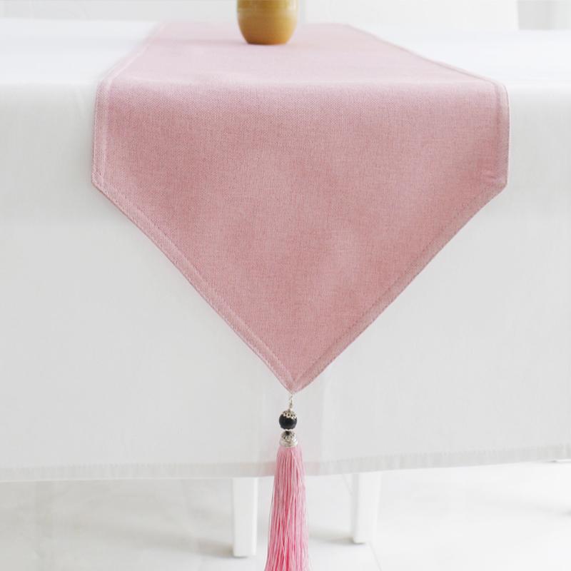 Nordic Style Cotton Linen Table Runner Japanese Style Simple Elegant American Coffee Table Flag Table Decoration Cloth Bed Tail