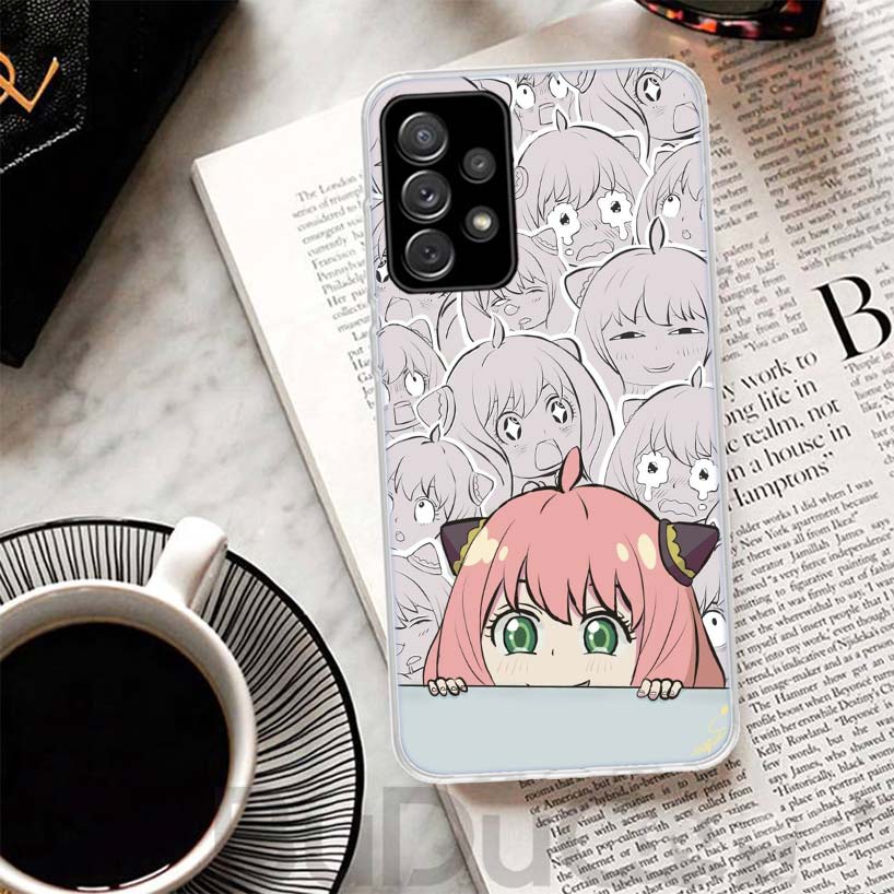 S-Spy Family Anya Cover For Samsung Galaxy A52 A42 A32 A22 A12 A50 A51 Phone Case A70 A71 A40 A41 A30S A31 A20E A21S A10S Galaxy