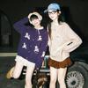 LEMANISM American Style Puppy Print Knit Cardigan