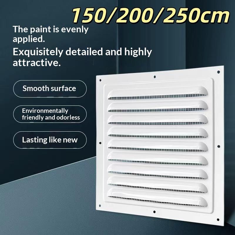1/2 Stück 150/200/250 mm Metall-Lüftungsgitter Heizungs-Kühlungs-Lüftungsschlitzplatte Auslass-Lüftungsabdeckung