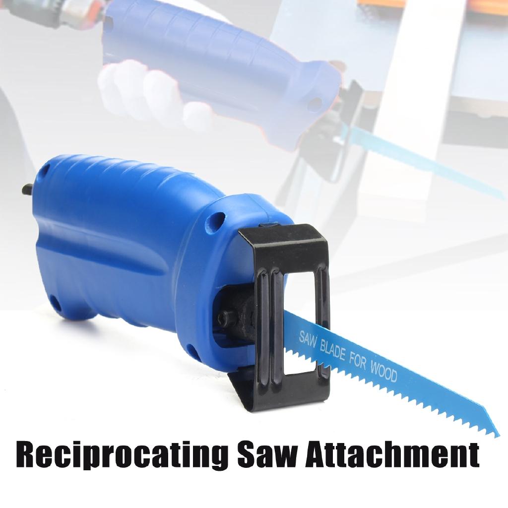 1Pcs Reciprocating Saw Attachment Convert Adapter For Cordless Electric Power Drill Wood Metal Cutting Trimming Tool