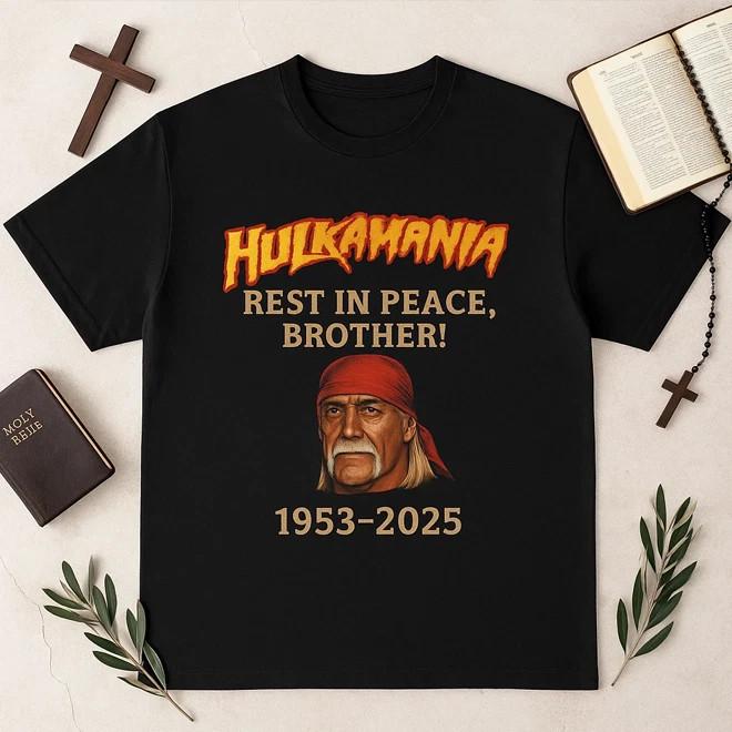 Hulk Hogan Memorial Tribute  Black Unisex All Sizes 1953–2025 Unisex T-Shirt S
