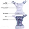 Adjustable Washable Incontinence Diaper Underwear with Velcro for Adults