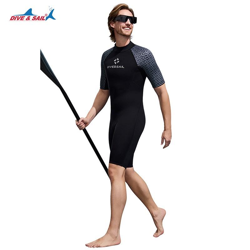 2mm Neoprene Wetsuit Short Sleeve Full Body Dive Suit Snorkeling Surfing Swimming Warmth Protection