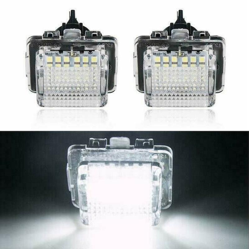 2 Pcs For Mercedes Benz C-Class W204 E-Class W212 S212 C207 C216 2007-2012 Car LED Number License Plate Lights Lamp