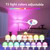 E27 USB Control Rechargeable LED Smart Bulb Color Temperature 15 Brightness Levels RGB Timer Function with Remote Controller