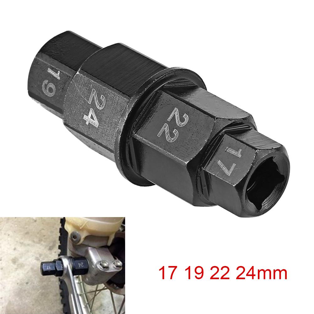 1ks Motocyklové přední kolo 17 19 22 24mm Osa Šestihranný Vřetenový Nástroj pro Demontáž