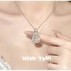 Vintage Floral Pendant Necklace With Zircon Crystal Copper Gold-Plated Charm Adjustable Chain Women