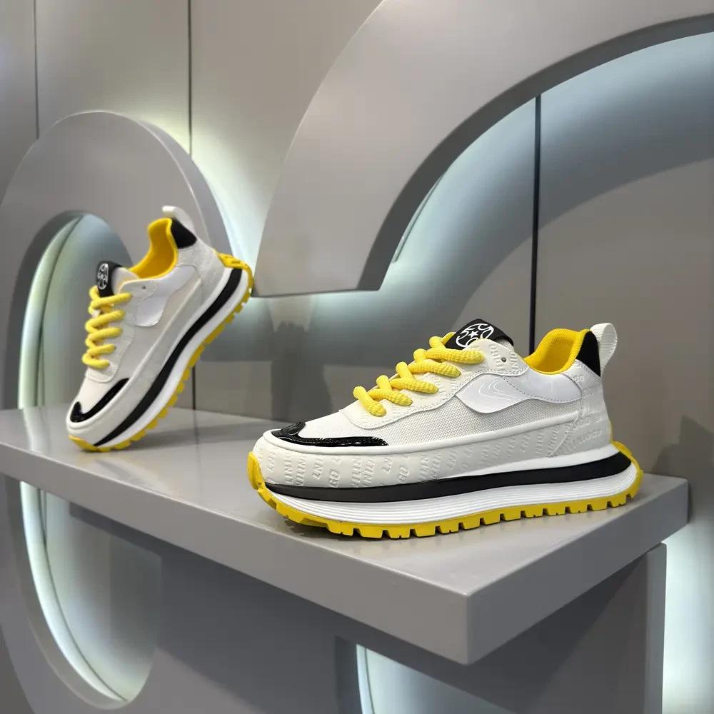 Mode Herren Vulkanisierte Schuhe Plateau Sport Laufschuhe Hohe Qualität Rutschfest Verschleißfest Wanderschuh Männlicher Freizeitschuh