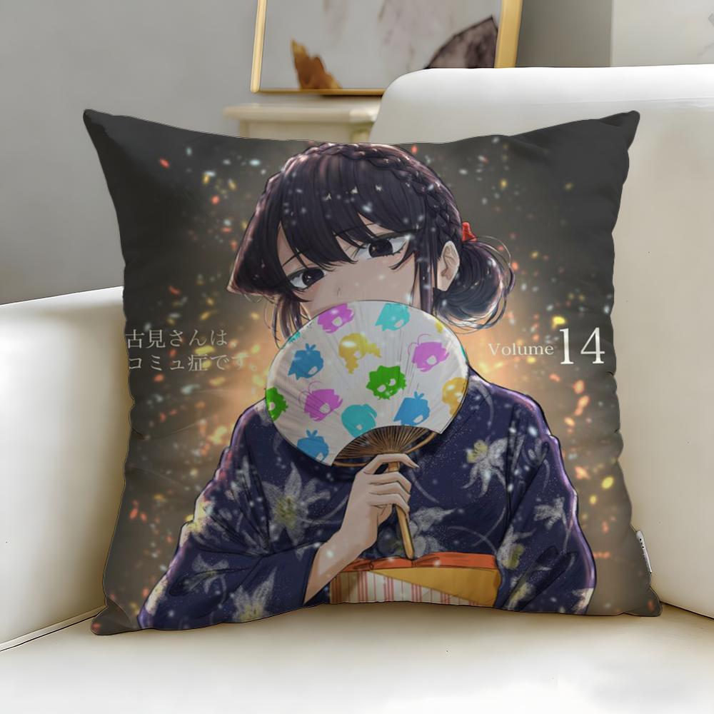 

popular anime Komi Can t Communicate Cushion Cover Soft & Easy-Wash Pillow Case – Versatile for Couch, Bed, Travel and Office 30cmx30cm
