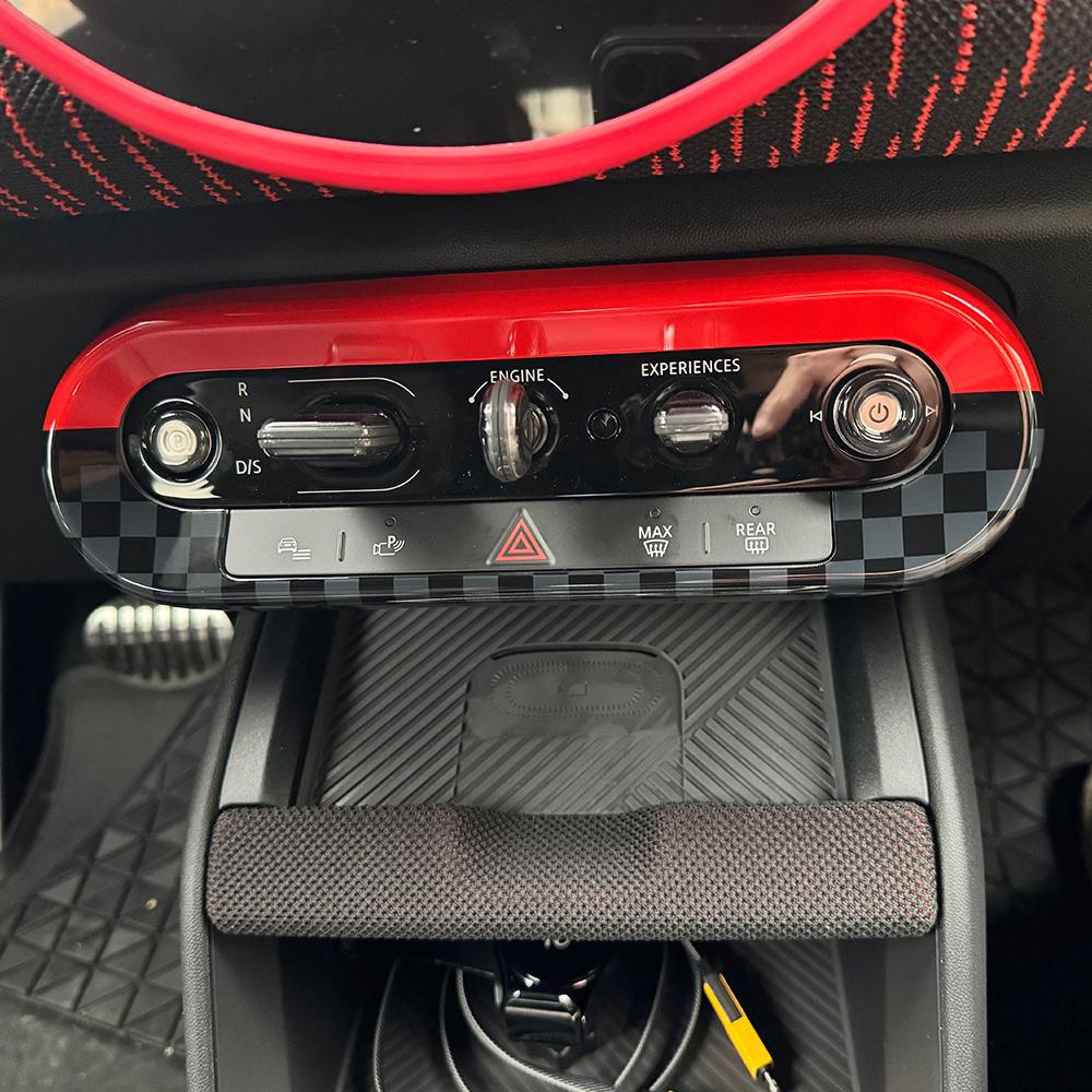 For Mini Countryman U25 Cooper E SE J01 EV J05 Aceman F65 F66 F67 Car Central Control Button Frame Cover Stickers Accessories