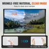 Projector Screen with Stand, 120 inch 16:9 4K 1080 HD Outdoor Movie Screen with Stand, Wrinkle-Free Projection Screen with Bar Feet and Carry Bag, for