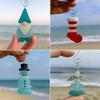 Clear Coastal Glass Christmas Car Ornament For Holiday Travel Home And Auto Interior Decoration Shatterproof Design