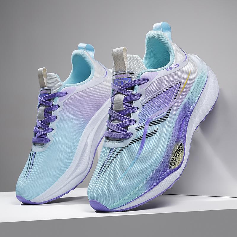 

Весенние новые кроссовки мужские дышащие сетчатые кроссовки мужские и женские амортизирующие износостойкие нескользящие кроссовки для соревнований с карбоновой пластиной 44