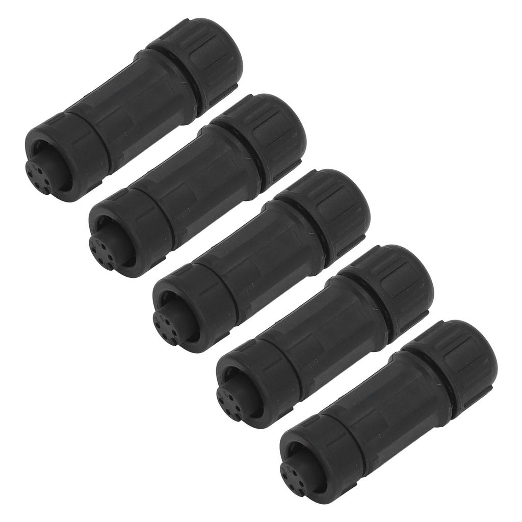 5Pcs Industrial Waterproof Connector 4 Pin IP67 Electrical Aviation Wire Cable Quick Plug E7 Buckle
