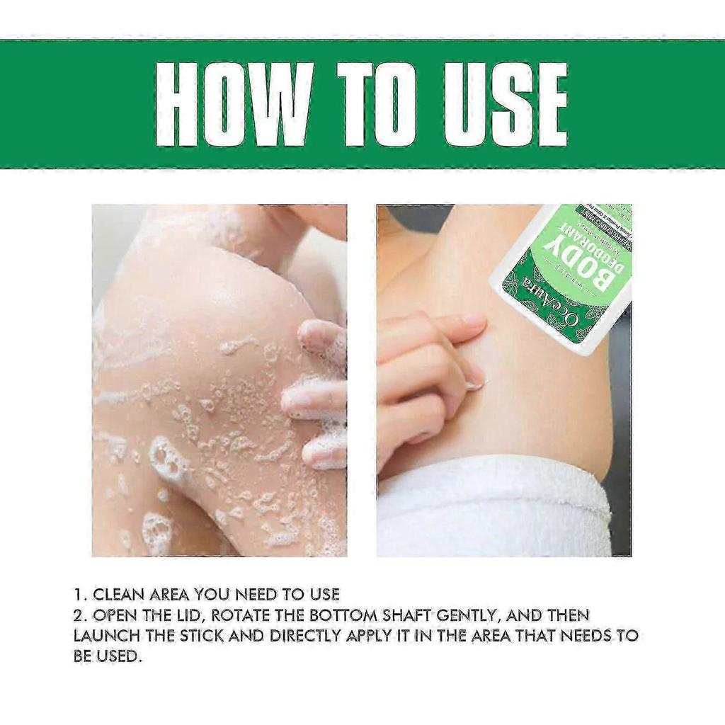 Whole Body Deodorant, Full Body Refreshing Deodorant Lighten Underarm Odor Portable Deodorant Cream