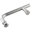 Shower Door Handle Bar 145mm Hole Sliding Glass Door Handle Bathroom Shower Stainless Steel Chrome F-shaped Bar Home Hardware