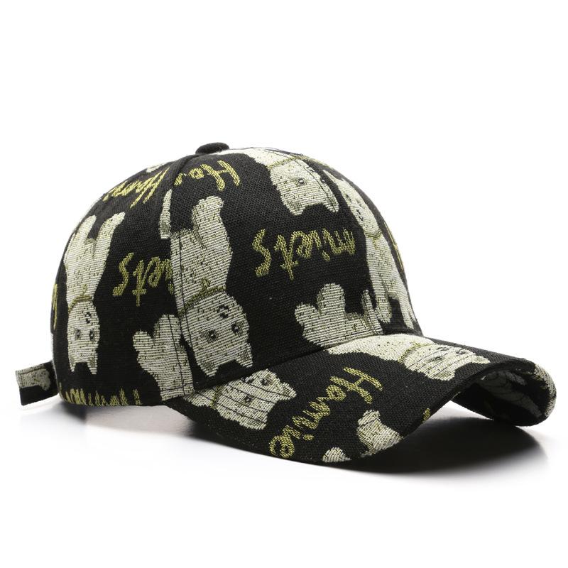 Módní výšivka Baseballová čepice Letní Venkovní nastavitelné hip-hopové čepice Bone Snapback Klobouk