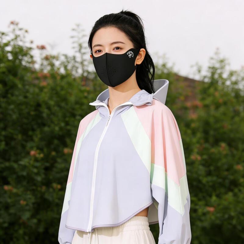 GLO-STORY Unisex Ice Silk UV Protection Face Mask 2-Pack