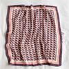 Fashion geometric color matching simulation silk scarf thin spring and summer square scarf scarf professional tie scarf hair tie bag silk scarf