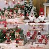 Whimsical Holiday Tabletop Decorations Featuring Cartoon Style Christmas Accents
