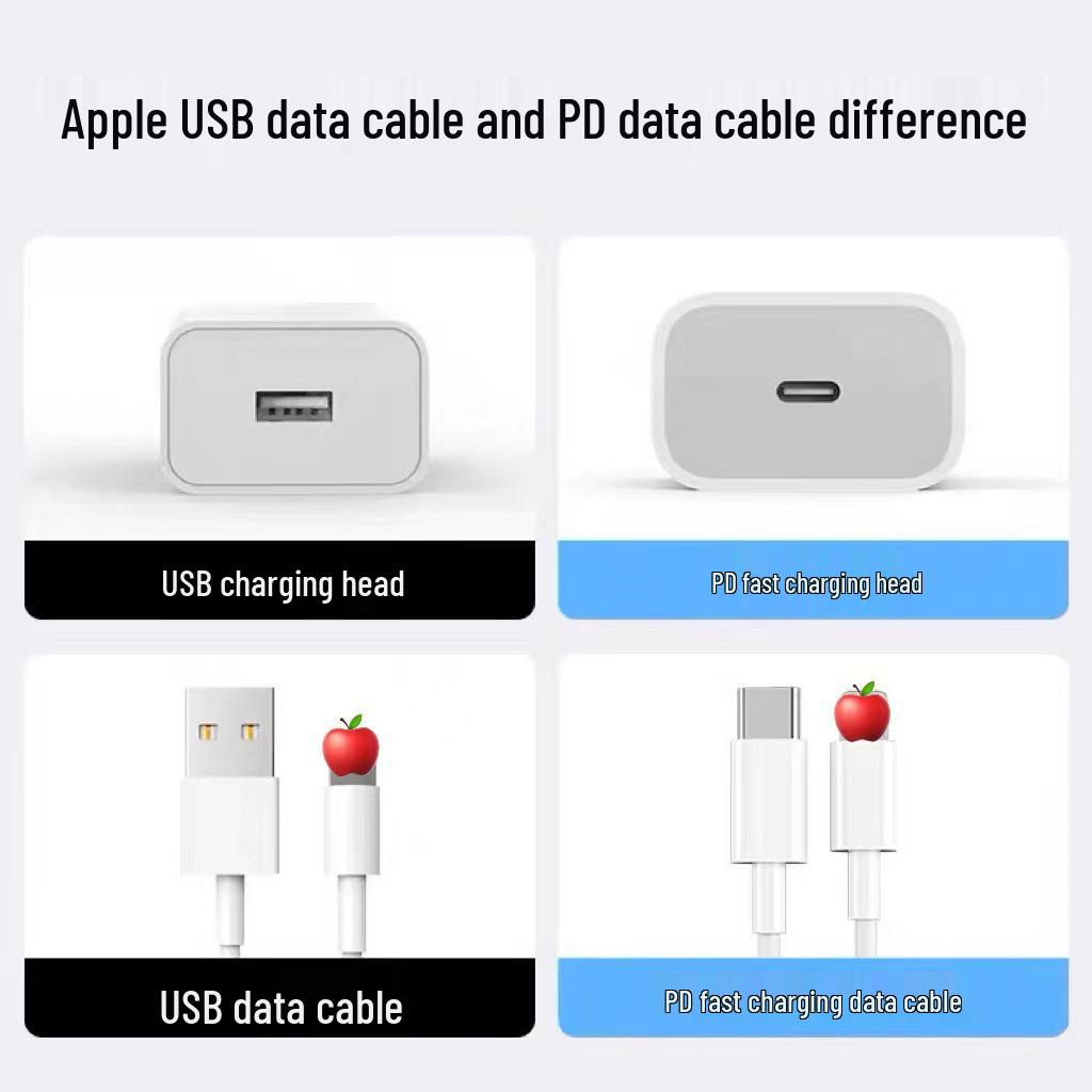 Apple-Compatible E75 USB PD 20W Fast Charging Cable for iPhone