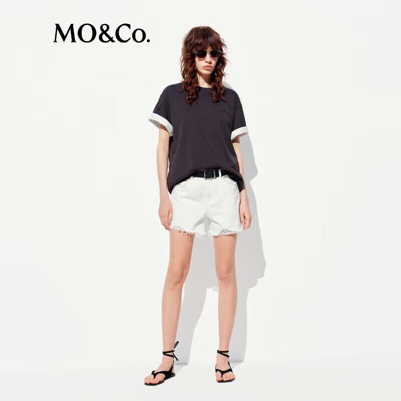 MO&Co. Cat Print Cooling Short Sleeve T-Shirt