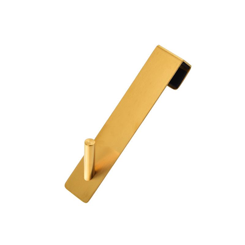 I lager Rostfritt Stål Dubbelkrok för Badrumshanddukar och Kläder, Ingen borrning krävs