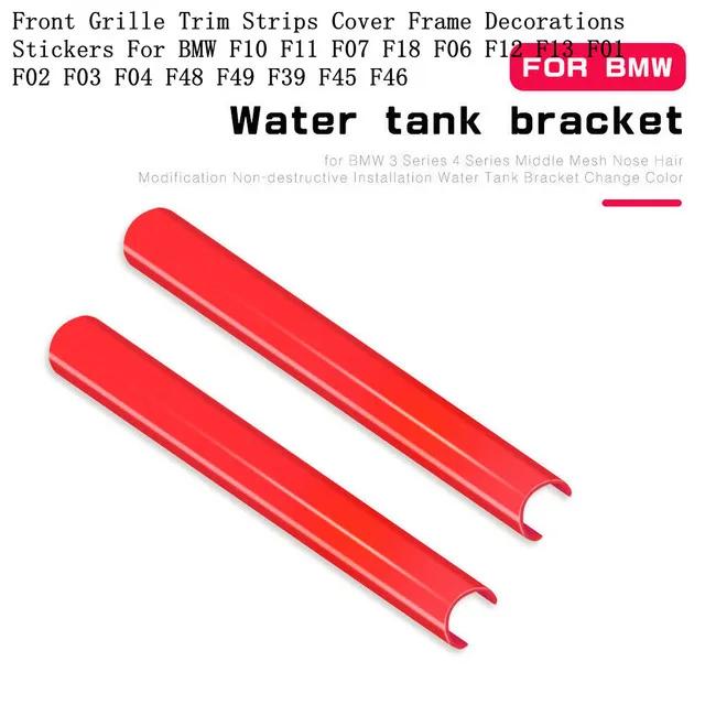 2Pcs Support Grill Bar V Brace Wrap For BMW F30 F31 F32 F33 F34 F01 F02 F03 Front Grille Trim Strips Cover Frame Decor Stickers