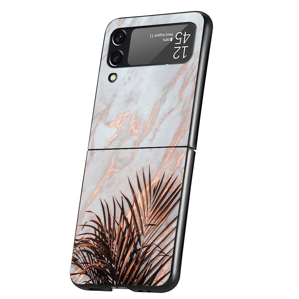 Beautiful Rose Bling Picture Case Phone Cover for Samsung Galaxy Z Flip 6 5 4 3 5G ZFlip6 ZFlip5 ZFlip4 ZFlip3 Black Hard Trend