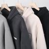 Autumn Winter Fashion Fleece Thickened Warm Hooded Coat Men's Casual Jacket