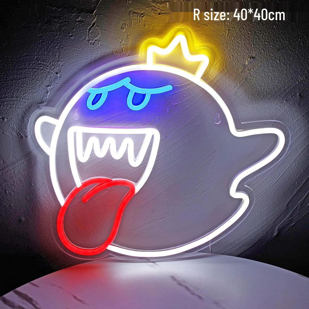 Creative Cross LED Neon Light for E-sports & Bedroom Decoration - Wall Hanging Sign for Bar & Room Atmosphere