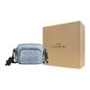 Coach Cargo Monogram Fashion Simple Casual Camera Bag Zipper Closure Shoulder Bag Medium Men Bags Denim-Blue CEA06-SVNIM