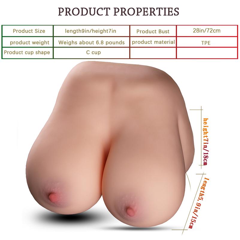 Silicone Doll Big Breast Women Sexy Body Big Bust Doll Male Masturbator Lifelike Real Feeling Sex Toys Adult Sexual Health Care Products