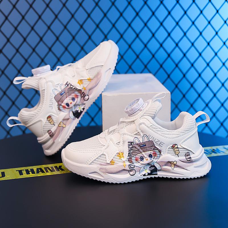 

Classmates Girls Little White Shoes 2025 New Autumn Mesh Breathable Children s Sneakers Girls Middle-aged and Older Children 30 серый