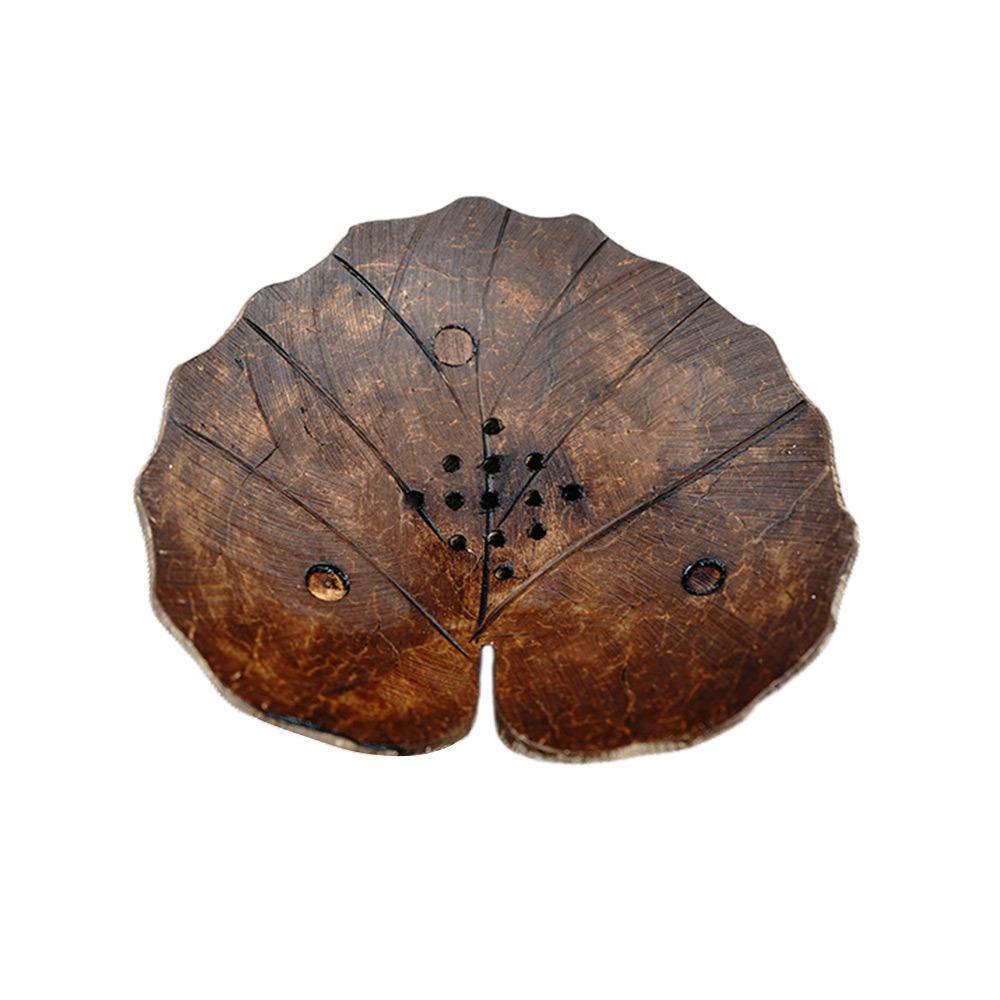 

Drain Tray Soap Box Coffee Soap Tray Creative Coconut Shell Soap Holder Southeast Asia heart