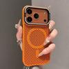 Heat Dissipation Mesh Cooling For Magsafe Magnetic Case For iPhone 17 Pro Max Air 16 15 14 13 12 Pro Max Plus Alloy Lens Bracket