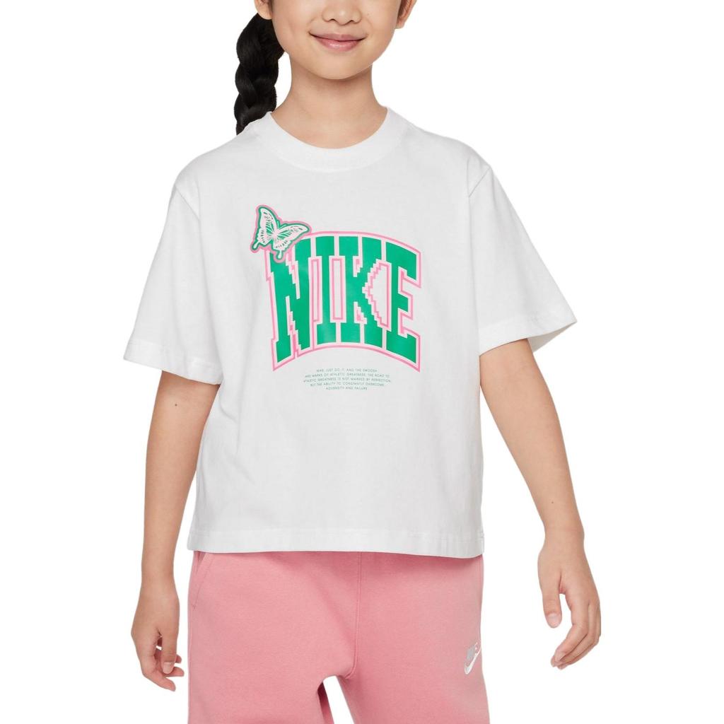 Nike Kids T Shirts Crew Neck Moderate FD5371-100