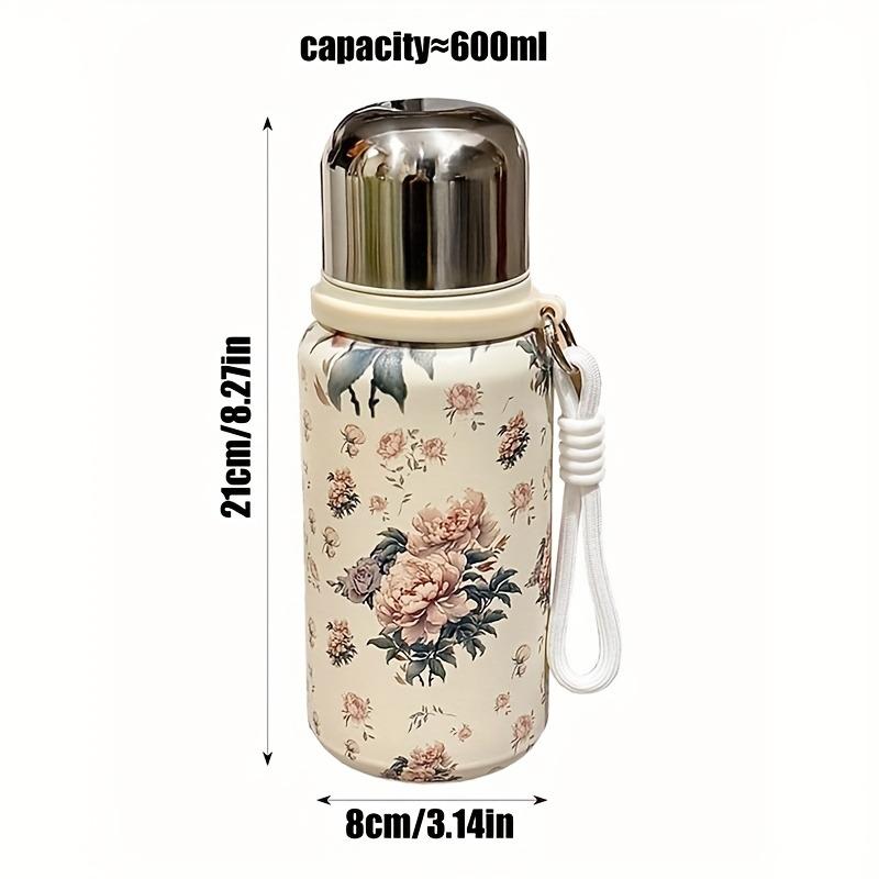 1pcs 316 Stainless Steel Vacuum Insulated Cup with Lanyard Large Capacity Portable Delicate Tea Infuser for Travel Home