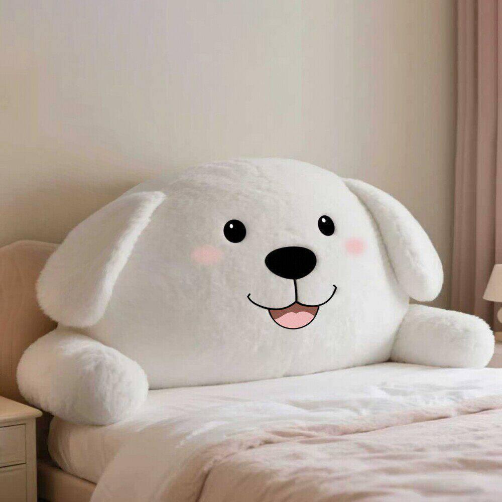 Cartoon Bedside Soft Upholstered Backrest Cushion for Children's Tatami or Girls' Bedroom, 2026 Anti-Collision Pillow.