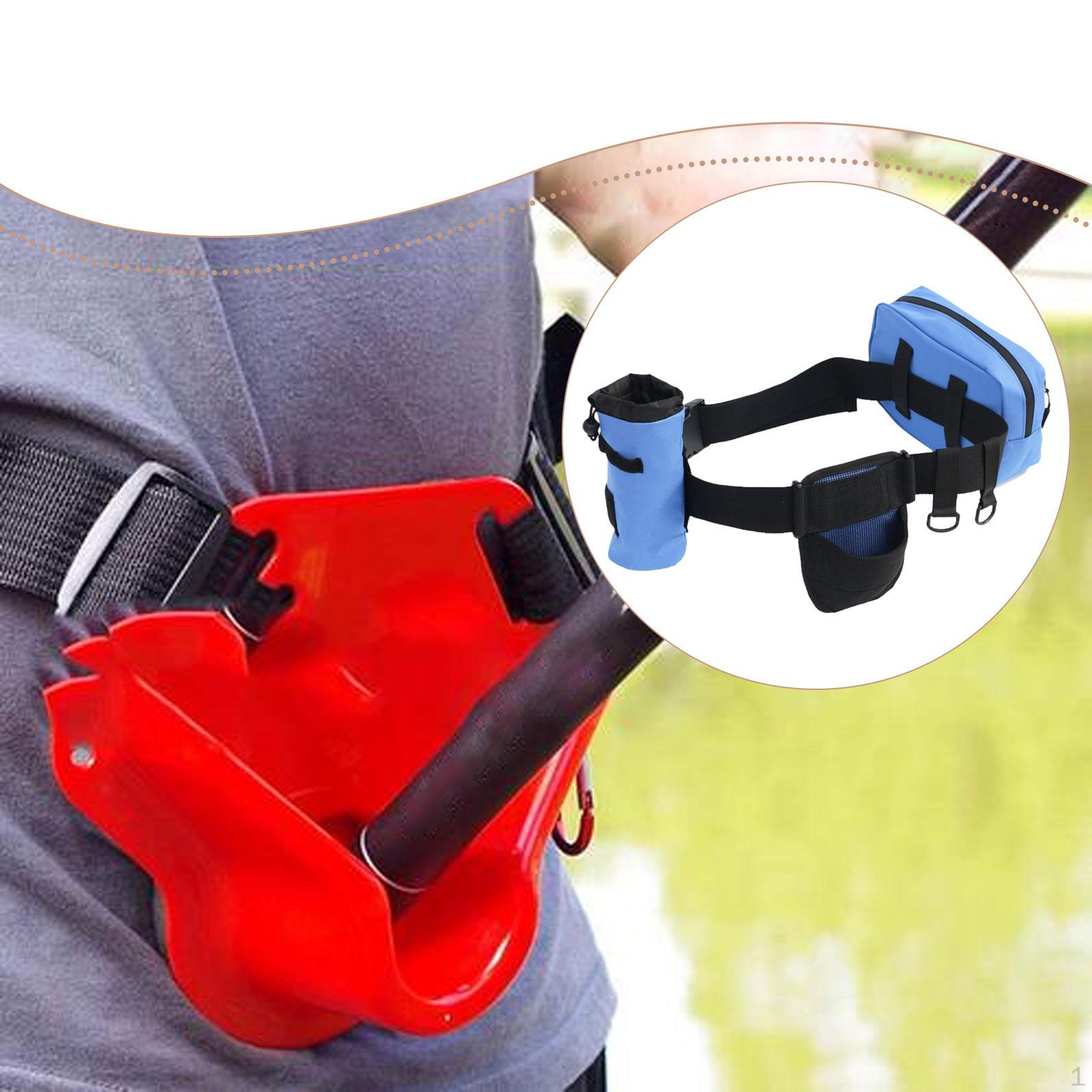 

Adjustable Fishing Waist Belt Multifunctional for Tackle Storage Accessories Sturdy with Rod Holder синий