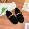 Retro gold coins with thick soles, fluffy shoes for women, high-end fashion and versatile casual shoes for women, women's shoes for women
